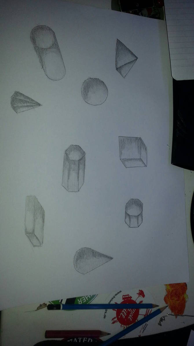 Geometric shapes (shadowed) by DawidPinguin on DeviantArt