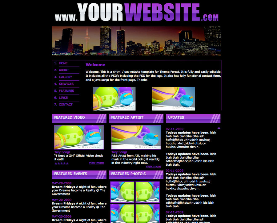 website template fully coded