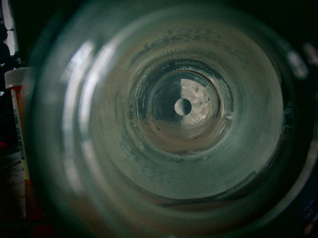 .Inside a Bottle.