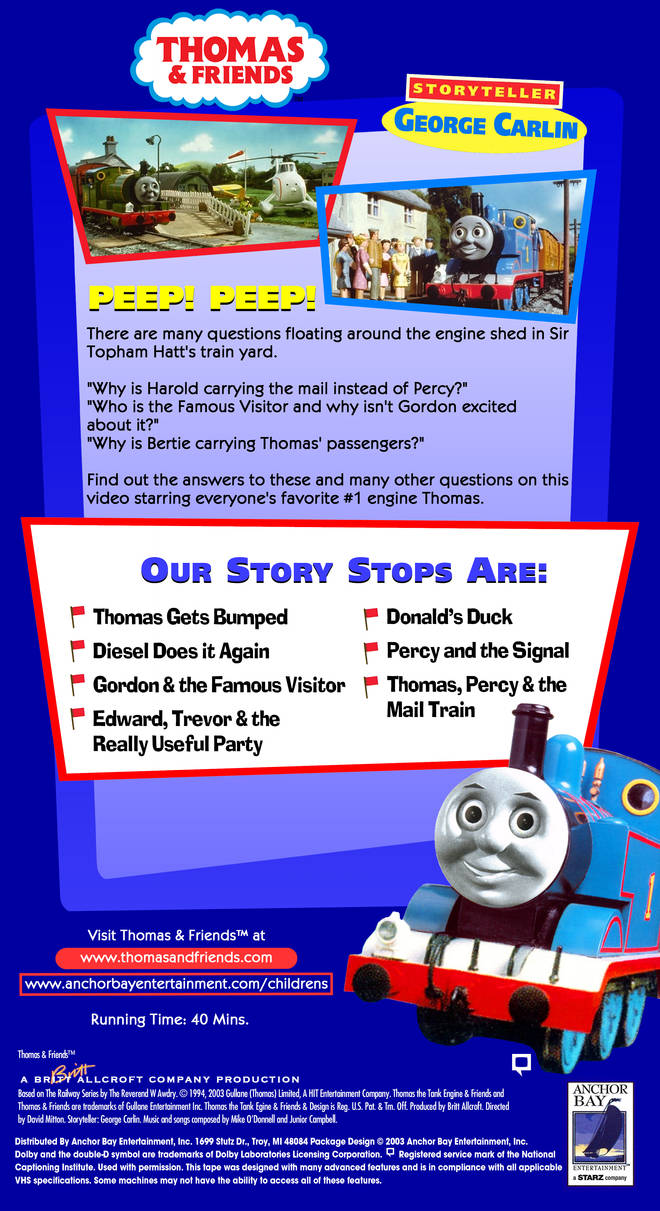 Thomas Gets Bumped VHS Back Cover by TTTEAdventures on DeviantArt