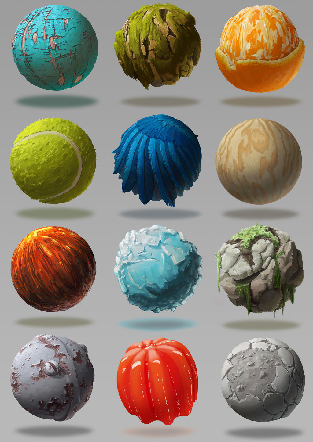 Texture studies by evaderbak on DeviantArt