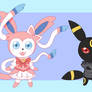 Villagers Sylveon and Umbreon