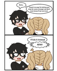 P5R comic: an artist's muse