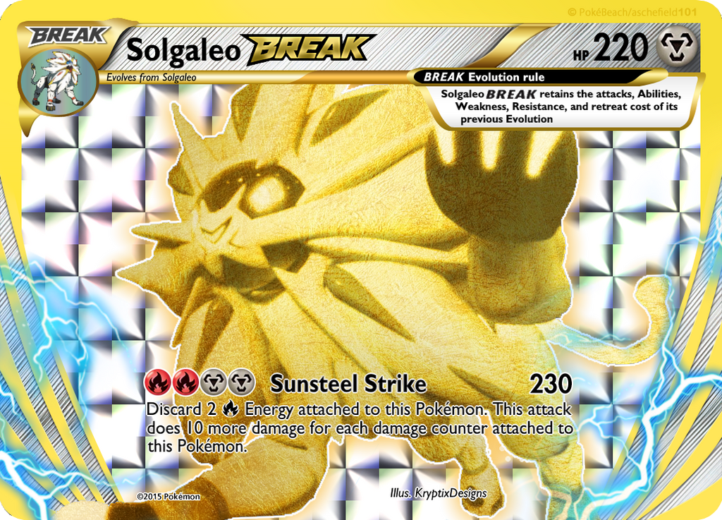 pokemon cards golden solgaleo Solgaleo GX Holo (Secret) SM Ultra Prism 173/156 (Custom