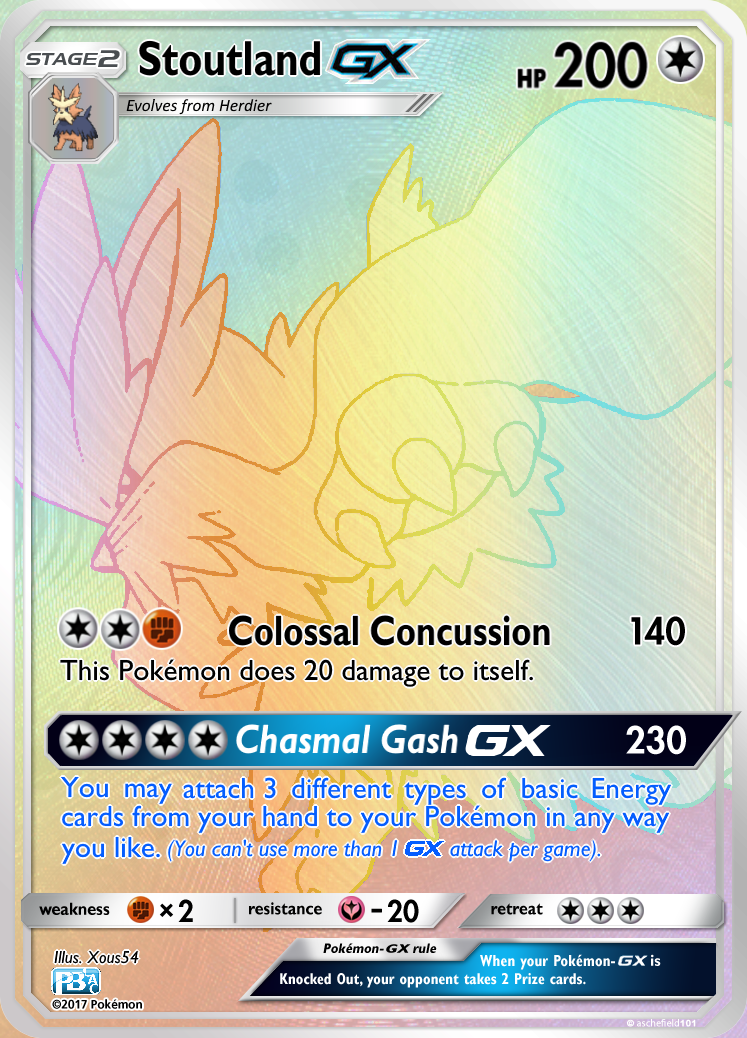 Stoutland GX Rainbow Rare: PokeBeach Contest Entry by KryptixDesigns on DeviantArt Stoutland GX Rainbow Rare: PokeBeach Contest Entry by KryptixDesigns on DeviantArt