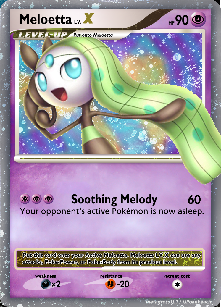 Meloetta LV.X Custom Pokemon Card by KryptixDesigns on DeviantArt Meloetta LV.X Custom Pokemon Card by KryptixDesigns on DeviantArt