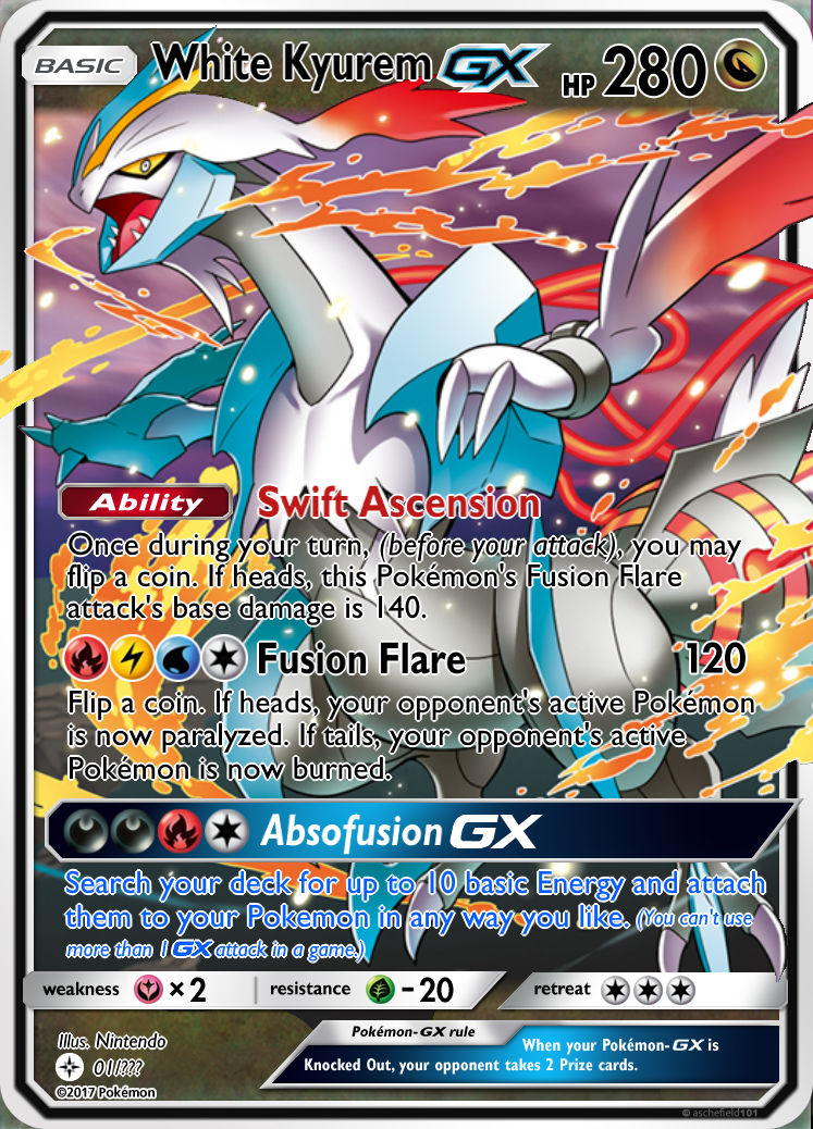 White Kyurem GX Custom Pokemon Card by KryptixDesigns on DeviantArt White Kyurem GX Custom Pokemon Card by KryptixDesigns on DeviantArt