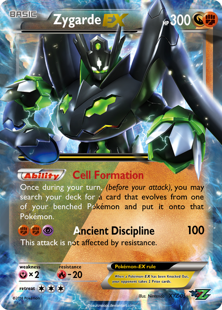 Zygarde EX Custom Pokemon Card by KryptixDesigns on DeviantArt Zygarde EX Custom Pokemon Card by KryptixDesigns on DeviantArt