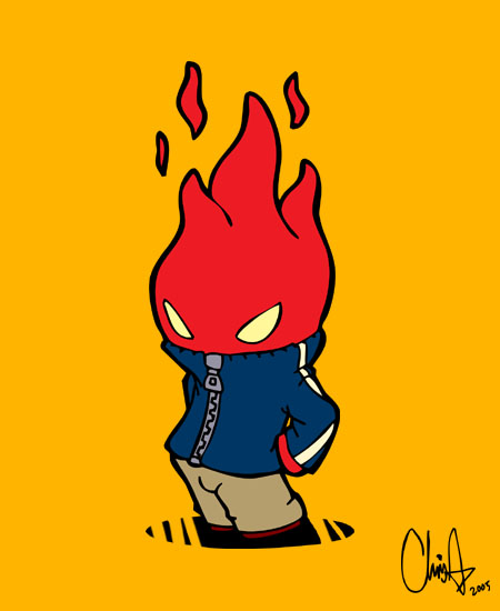 flame head