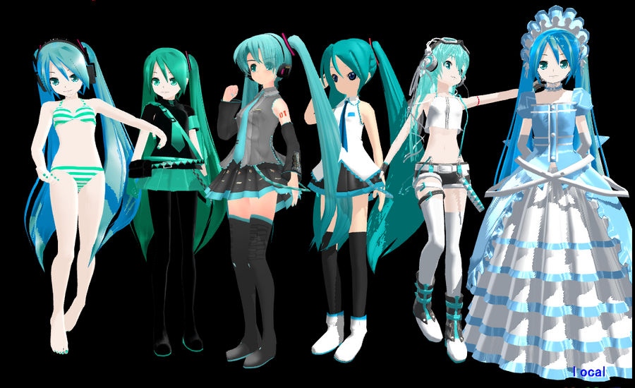 Miku Models 2~ by Tifa-Kawaii on DeviantArt