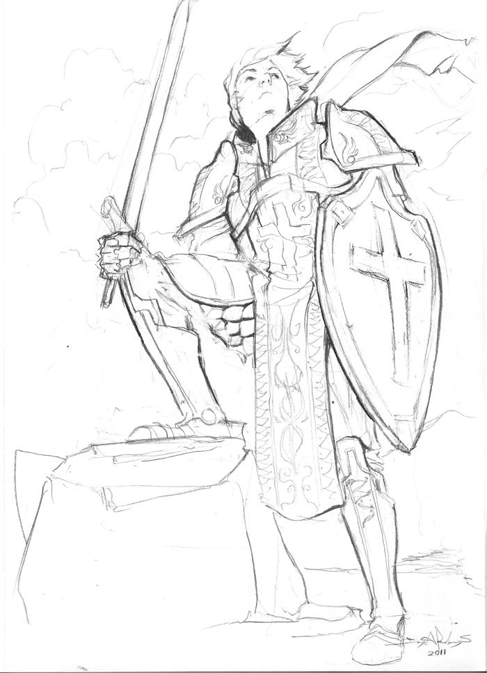 Fantasy Knight lines by DHTenshi on DeviantArt