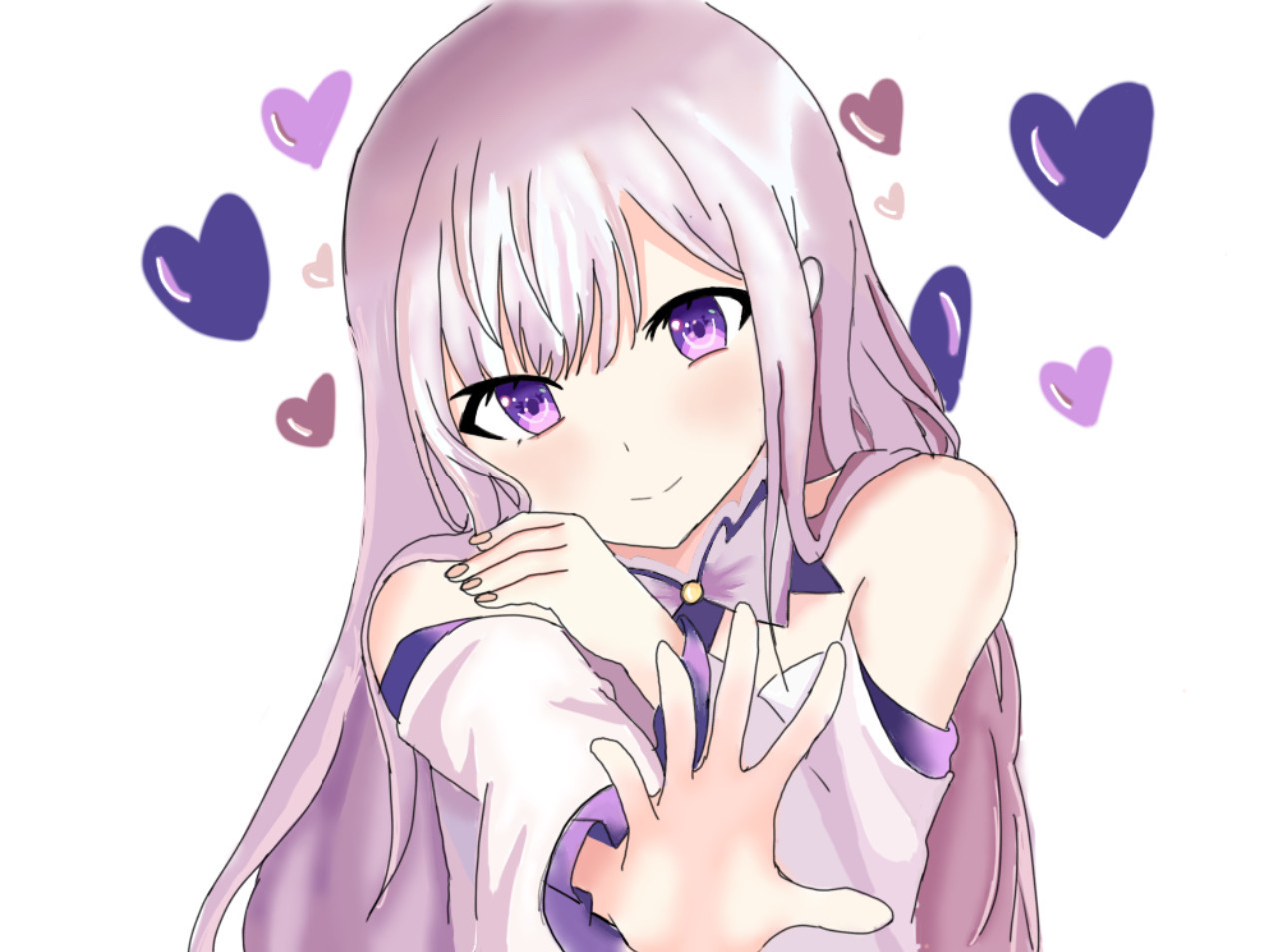 Purple Anime Girl By Animegirlbts13 On Deviantart