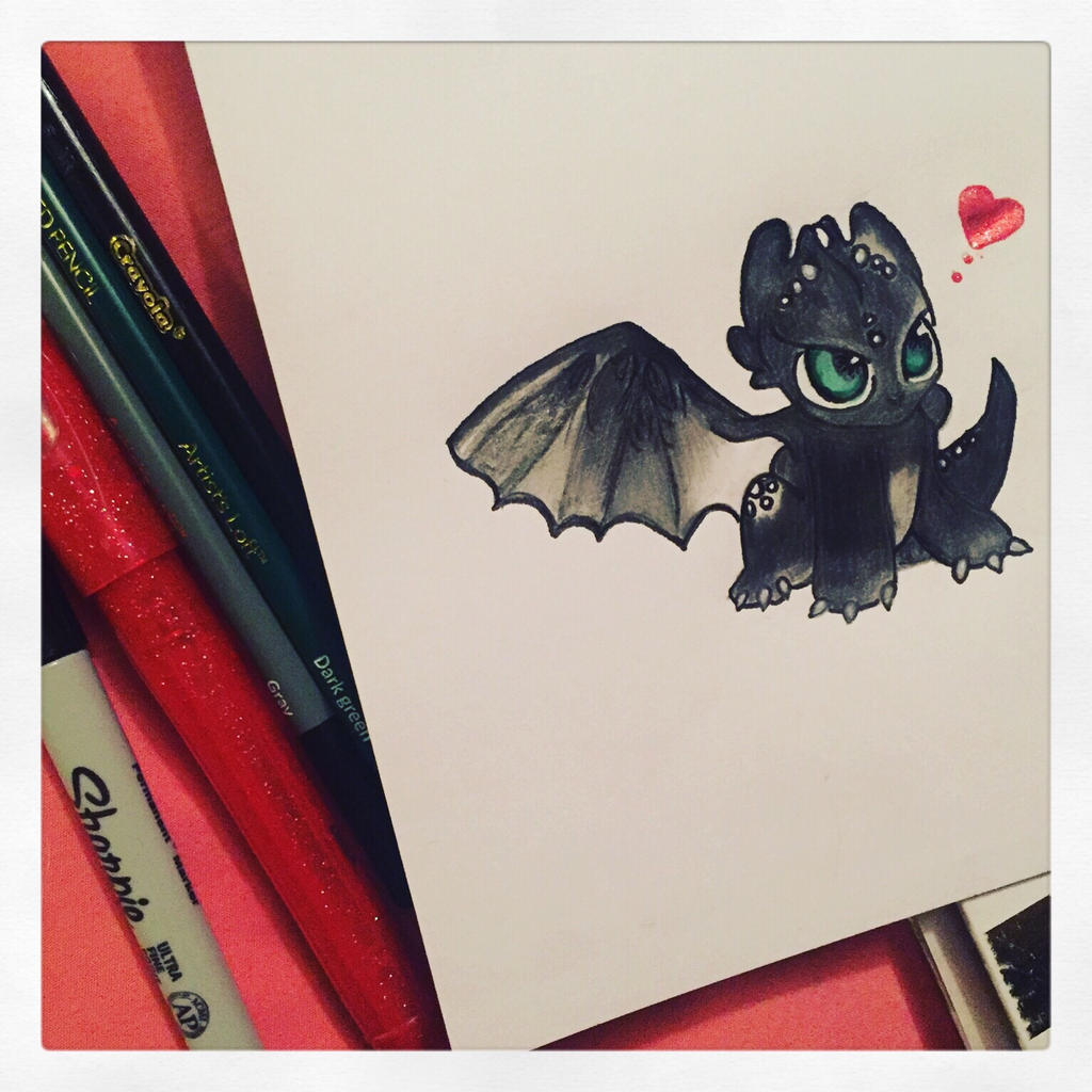 Chibi Toothless by EtherealSIRENity on DeviantArt