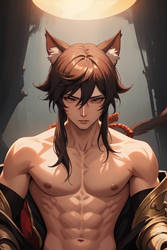 ai shirtless wolf boy adopt