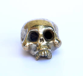 Bronze skull