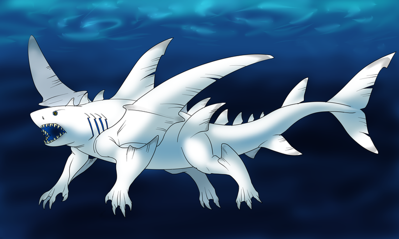 Shark Dragon by Mootdam on DeviantArt