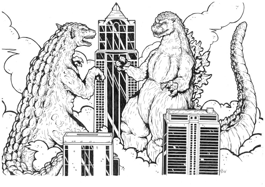 Godzilla Vs. Gorgo Promo by KillustrationStudios on DeviantArt