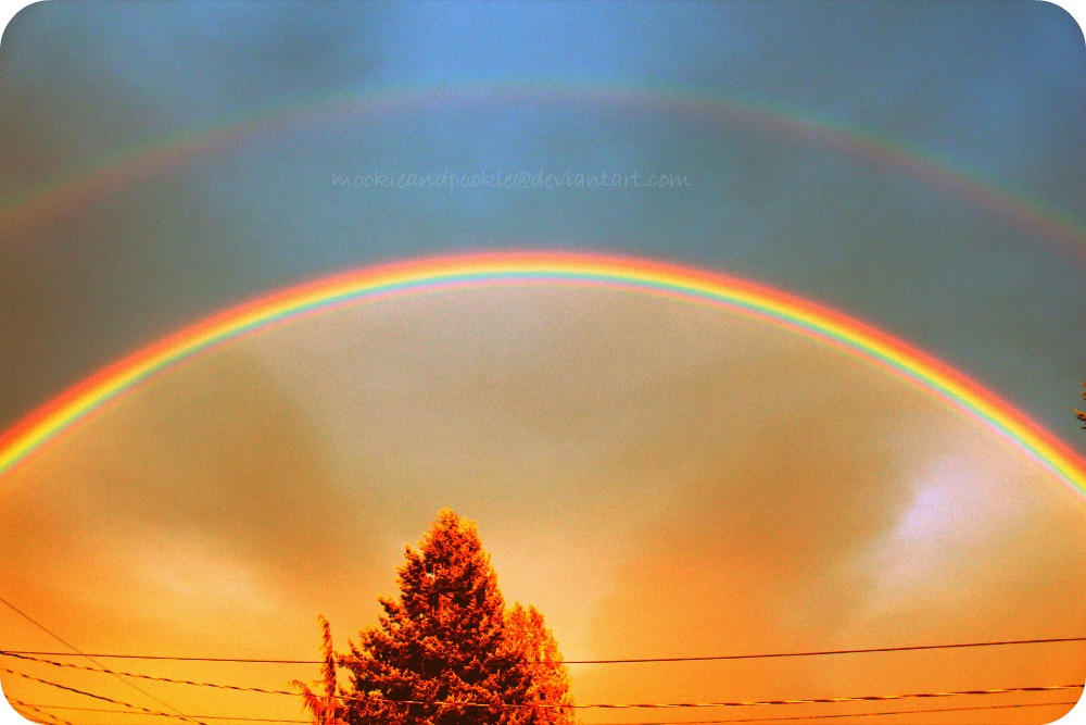 double rainbow arch by mookieandpookie on DeviantArt