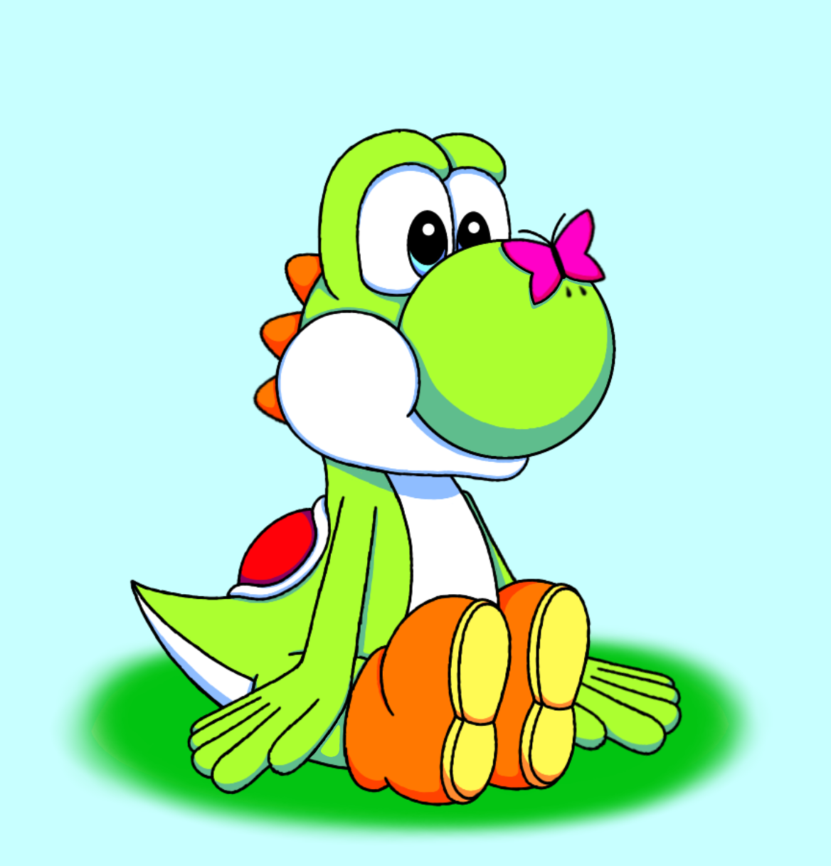 Yoshi Leg Yoshi (Super Mario FanArt) by GreenStarTheProtogen on DeviantArt