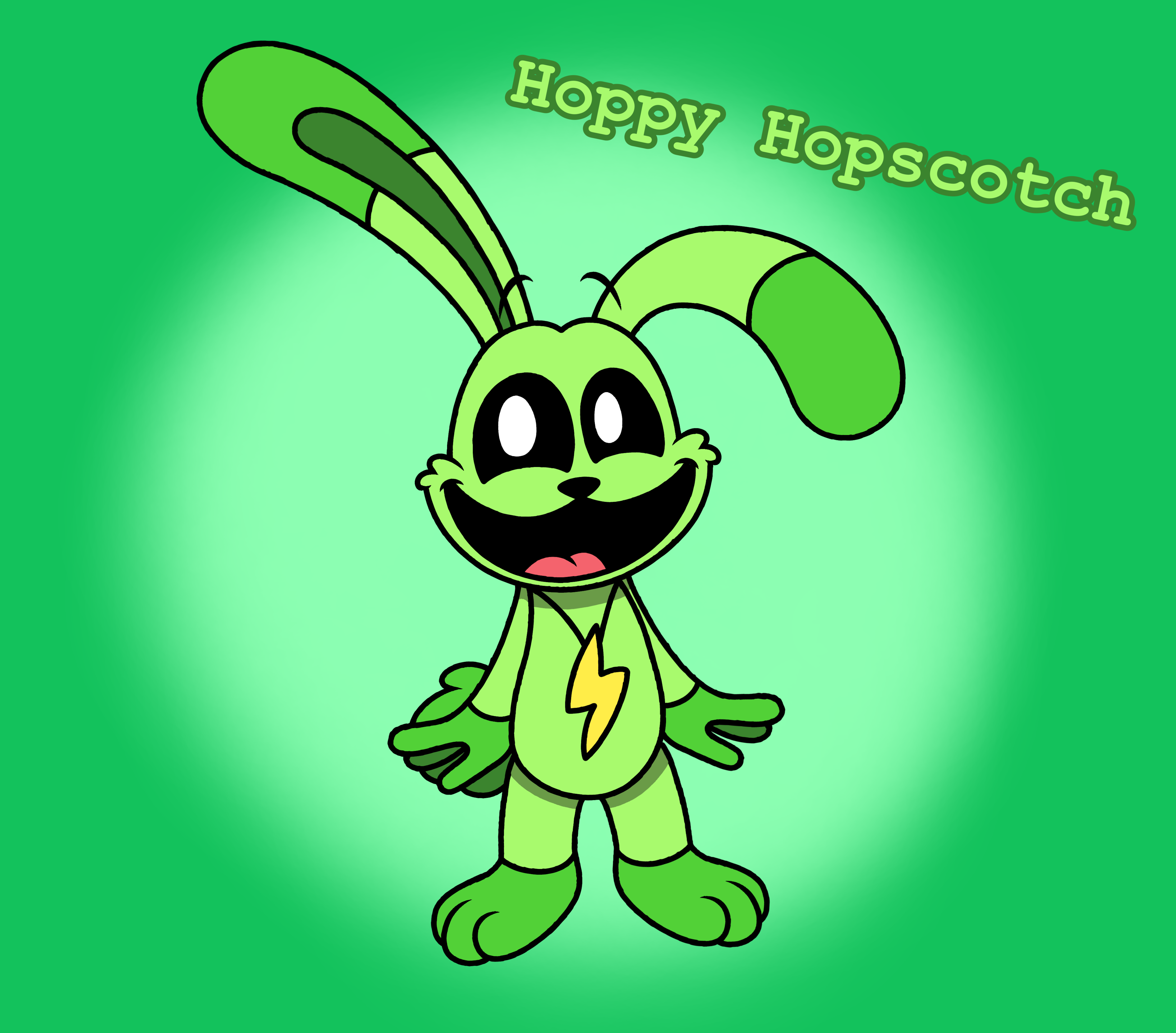 Hoppy Hopscotch (smiling critters fanart) by GreenStarTheProtogen on DeviantArt