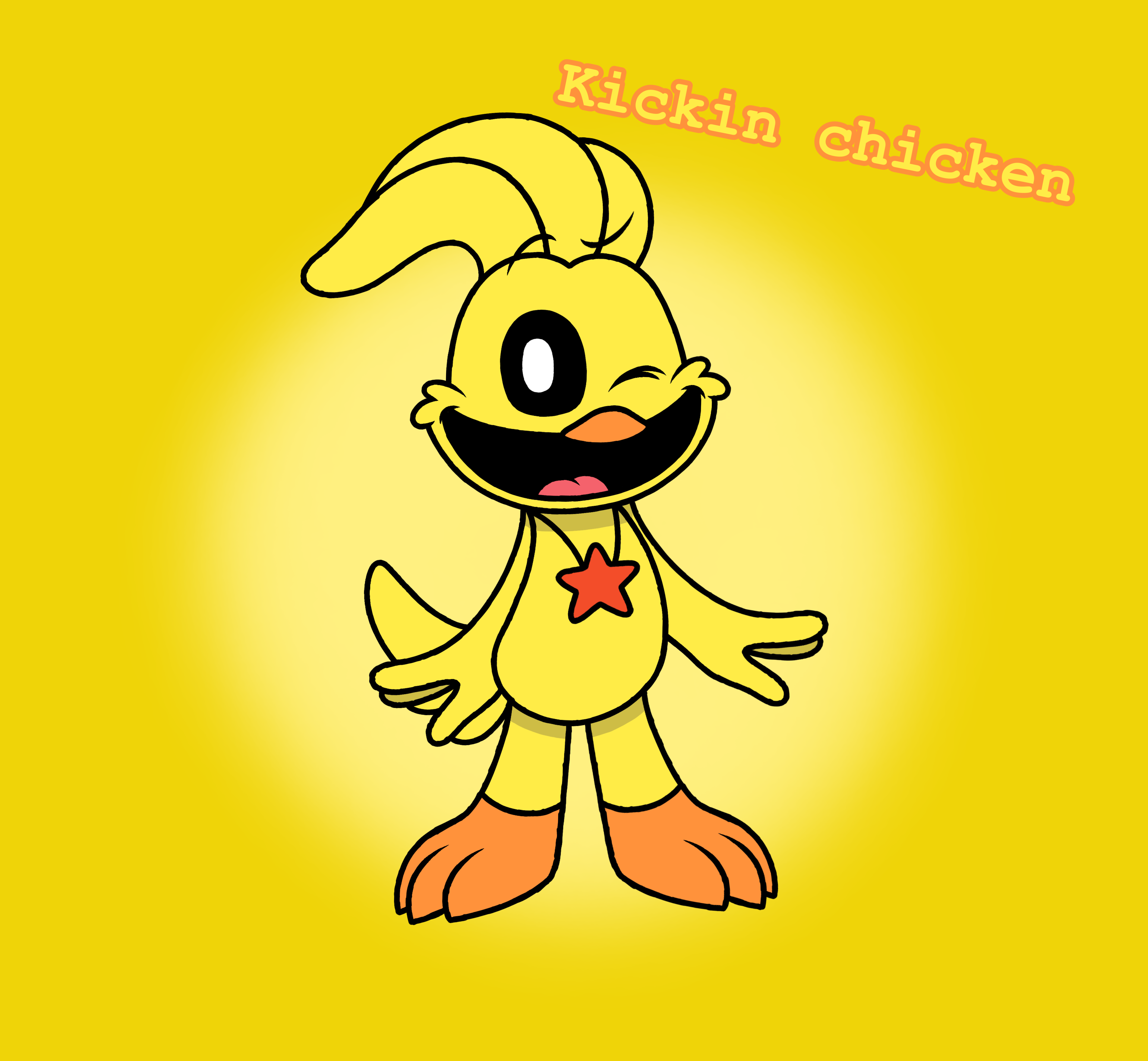Kickin chicken (smiling critters fanart) by GreenStarTheProtogen on DeviantArt