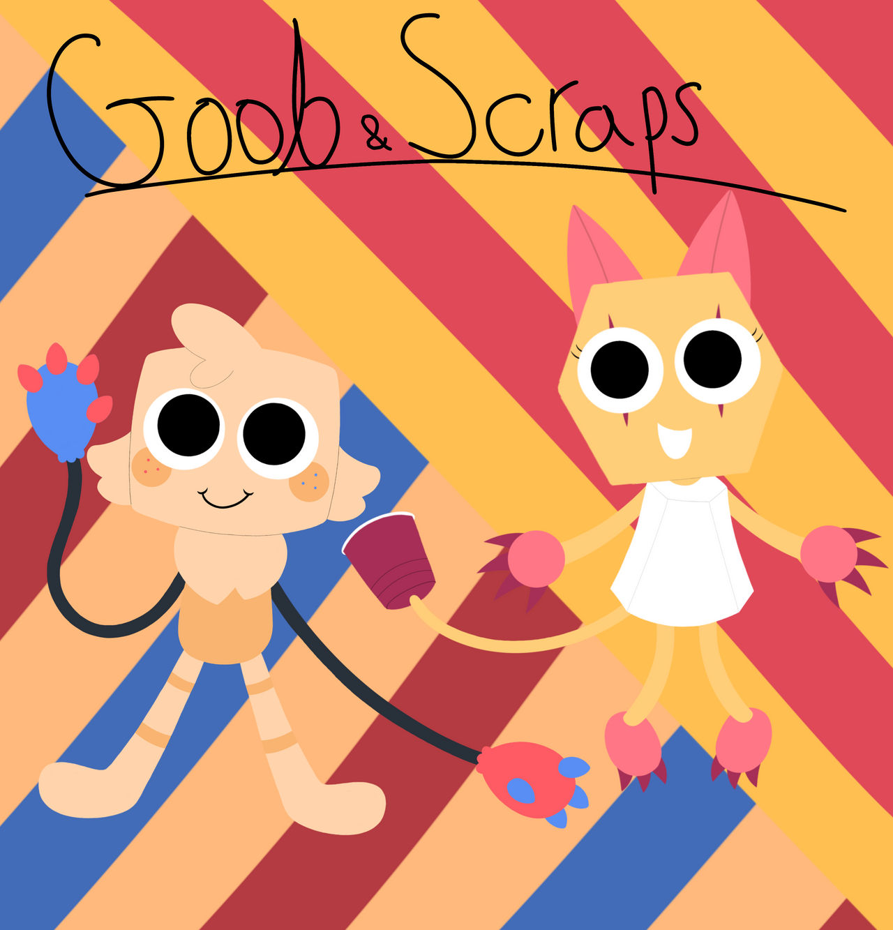 Goob abc scraps (Dandys world fanart) by GreenStarTheProtogen on DeviantArt