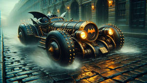 Batmobile Steampunk-AI FAN ART-03-