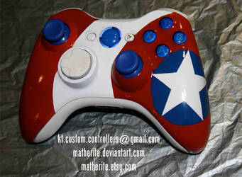 Captain America Xbox 360 Controller