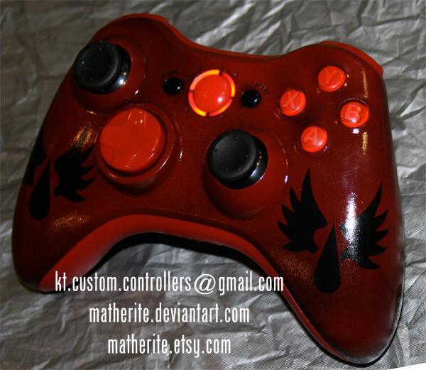 Blood Angels Xbox 360 Controller - Warhammer 40K