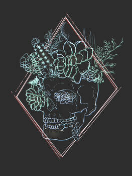 Succulent Skull