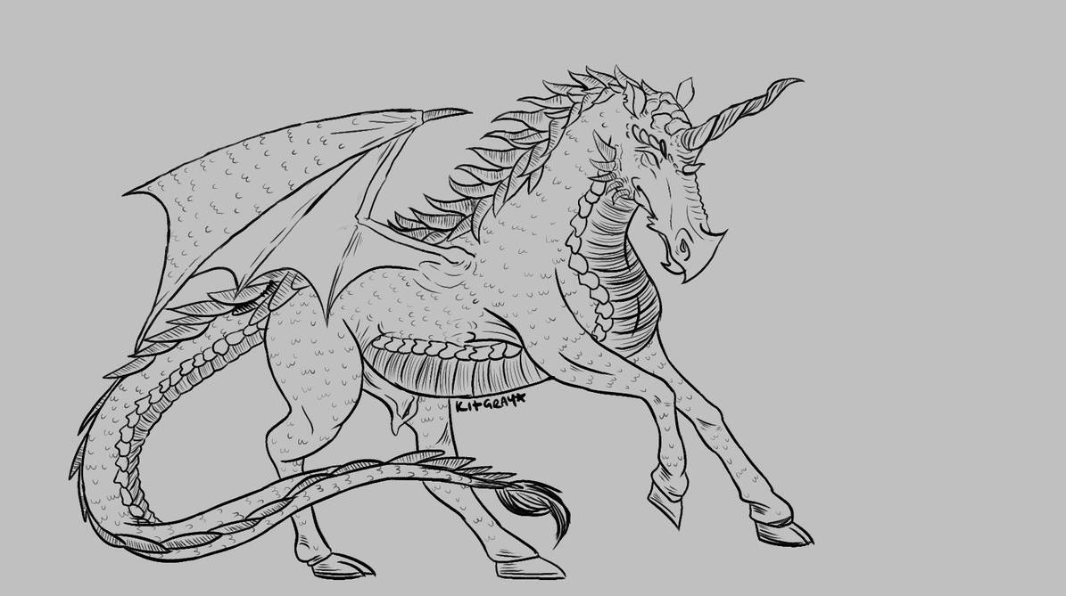 Dragon Unicorn Hybrid By Kitsune no Gray On DeviantArt dragon-unicorn-hybrid-by-kitsune-no-gray-on-deviantart