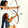 Maya and Sydney: Archery