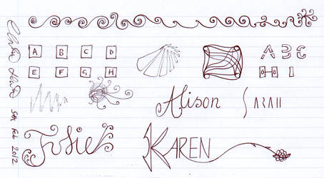Girl's Names + Sketches
