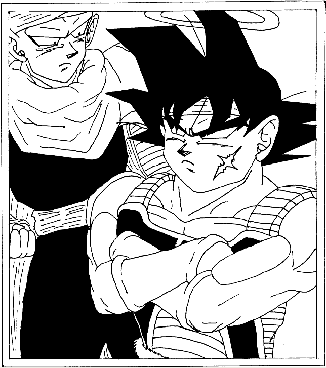 Piccolo and Bardock-manga