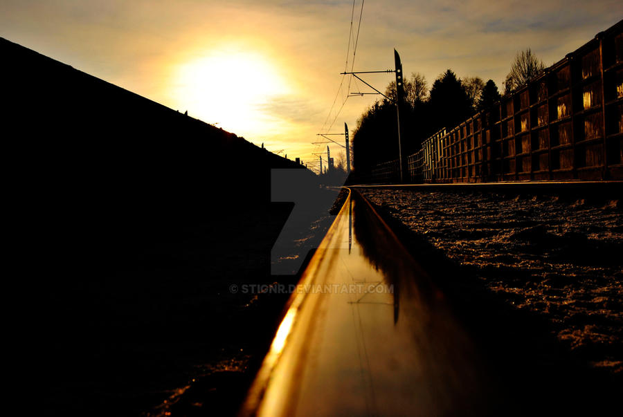 train track mirror