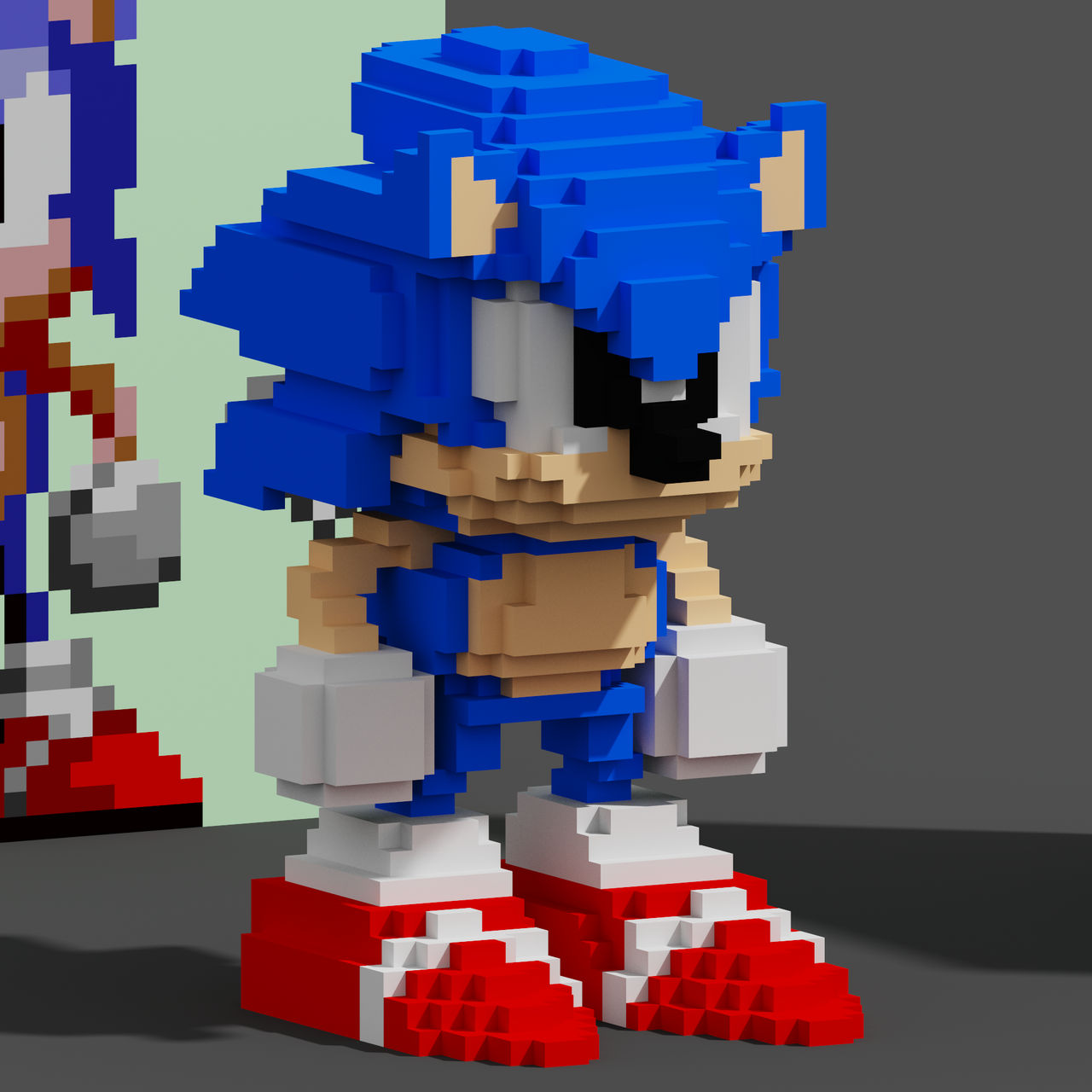 ArtStation - Sonic R Fan Pixel Art - Tails Doll