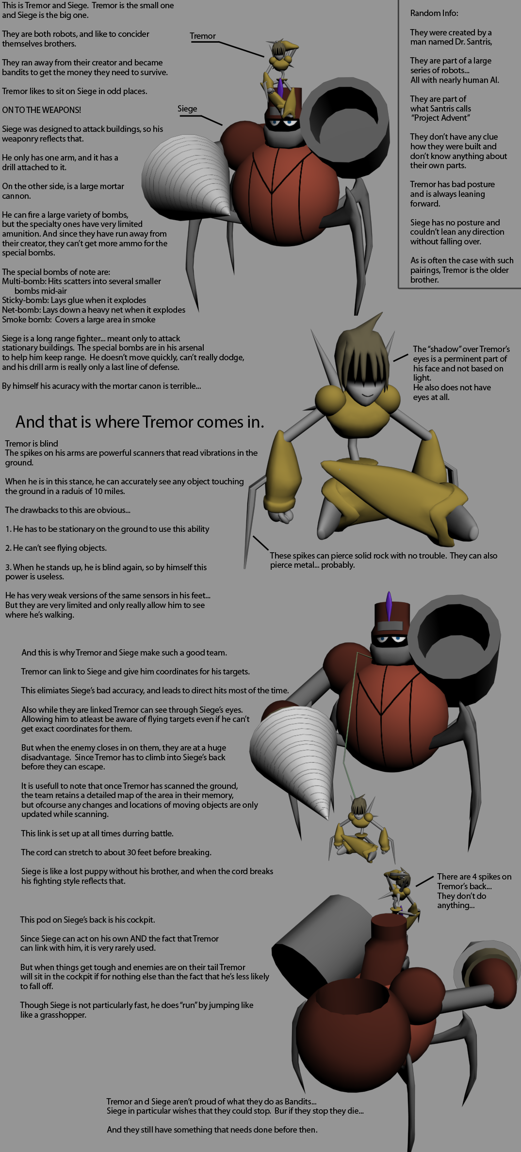 Tremor and Siege Sheet