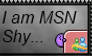 I am MSN Shy stamp