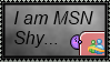 I am MSN Shy stamp