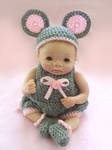 Crochet Costume MOUSE Romper by Angelic0346