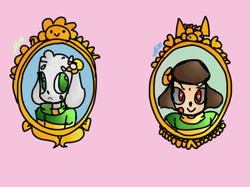 Asriel and Chara by Marcyzz on DeviantArt