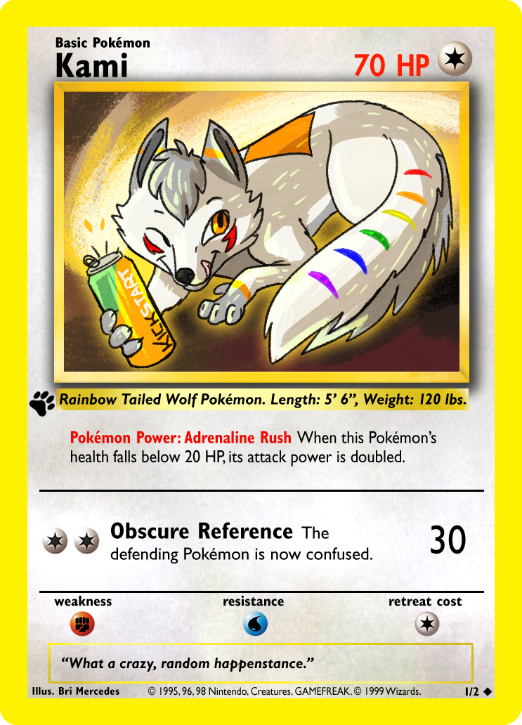 Pokemon Card Badge: Kami