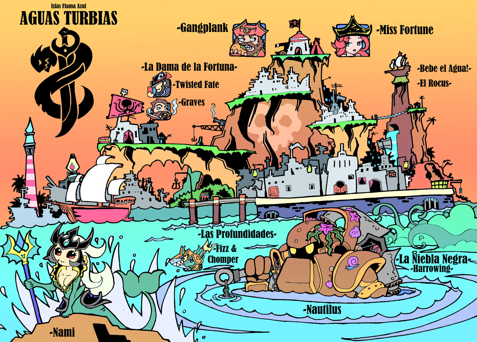 Mini Waters Map MiniMap BilgeWater by MALANDRA-PARODIAS on DeviantArt