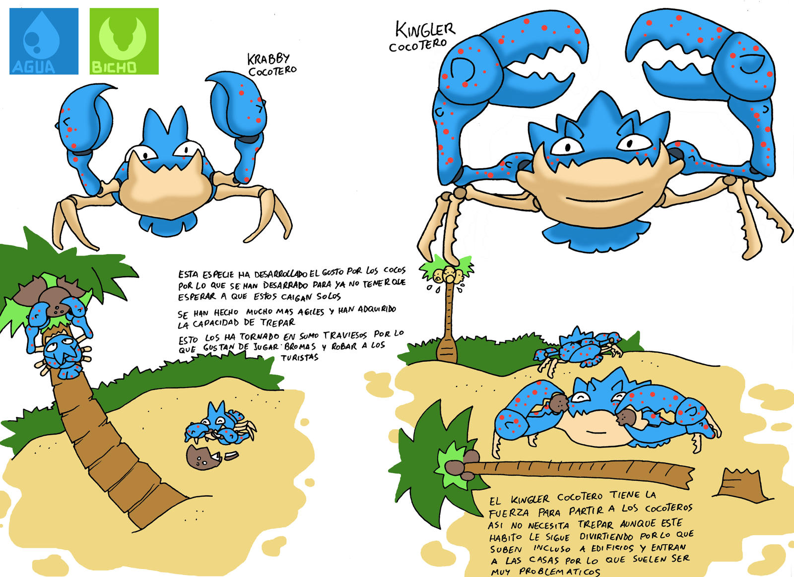 Pokemon Variante-(001) Krabby-Kingler