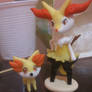 Fennekin and Braixen