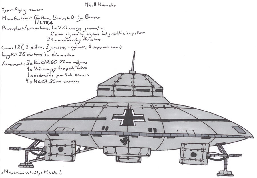 Mk. II Haunebu by terraluna5 on DeviantArt