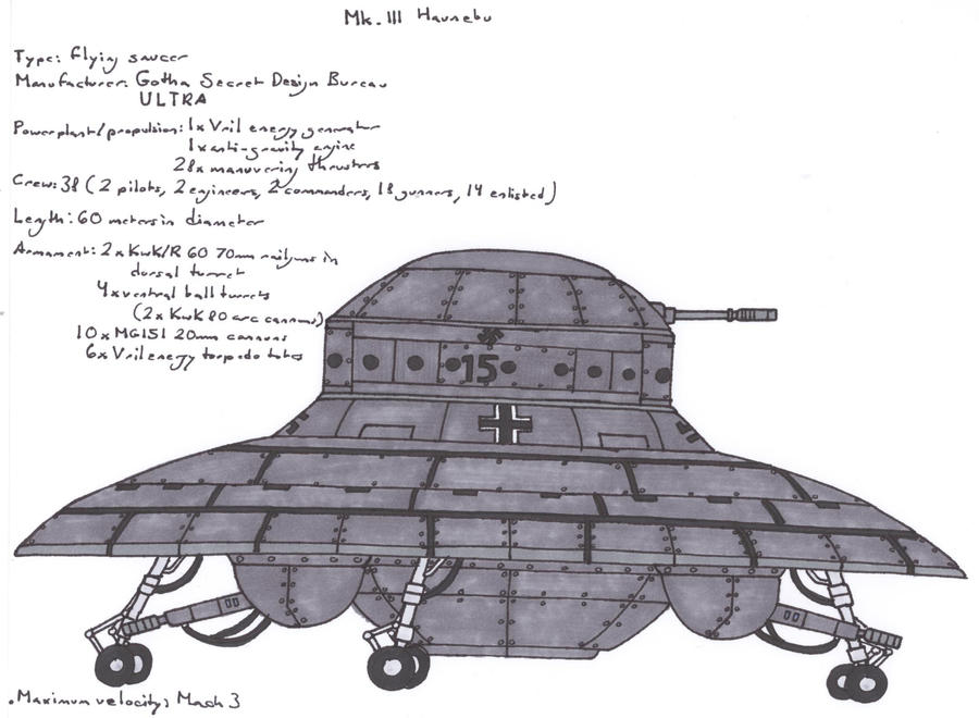 Mk. III Haunebu by terraluna5 on DeviantArt