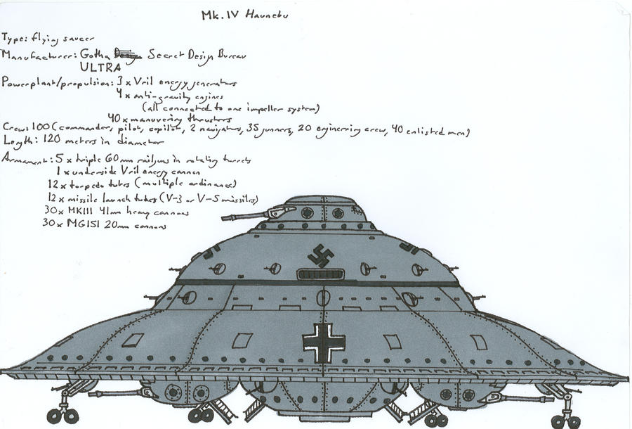 Mk. IV Haunebu by terraluna5 on DeviantArt