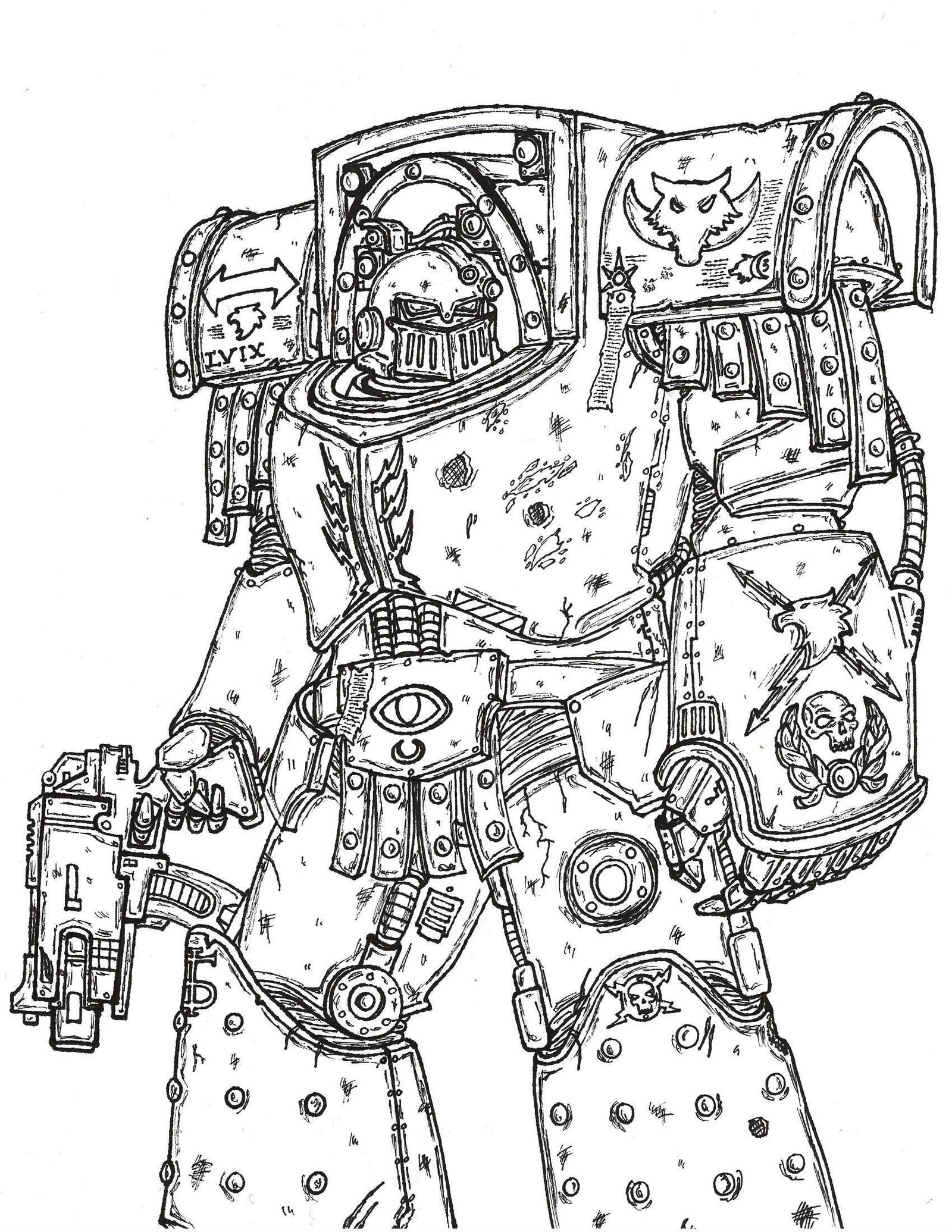 Cataphractii Terminator- Lineart