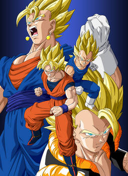 Son Goku - Vegeta  - Vegetto - Gogeta Super Saiyan